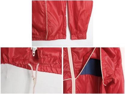 80s USA製 リーバイス ナイロン ジャケット メンズ L ヴィンテージ レーシング フルジップ メッシュ ライナー付き ブルゾン ジャンパー 赤