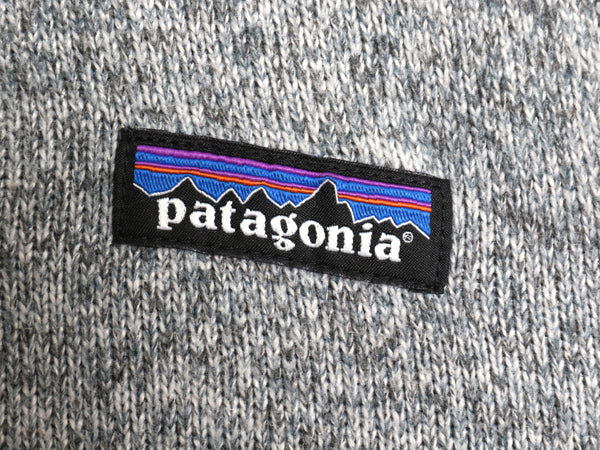 パタゴニア ベターセーター ベスト メンズ S 古着 18年製 フリース セーター 前開き フルジップ アウトドア 重ね着 ワンポイント 杢 グレー