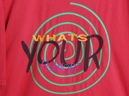 90s ★ ミニッツメイド グラフィック プリント Tシャツ メンズ XL 古着 オールド 企業物 当時物 ヘビーウェイト ロゴ 大きいサイズ レッド