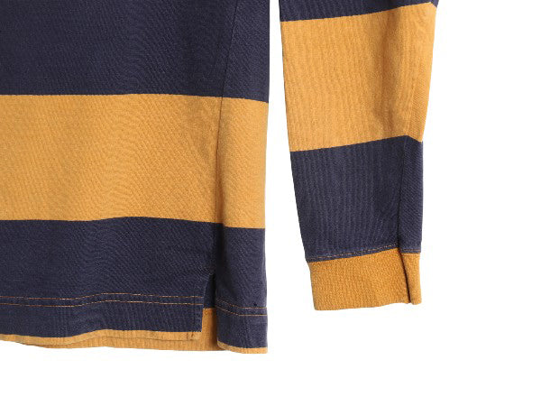 90s USA製 オールド ギャップ モックネック ワイド ボーダー 長袖 Tシャツ メンズ S / オールド ロンT カットソー ヘビーウェイト ツートン