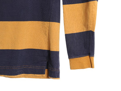 90s USA製 オールド ギャップ モックネック ワイド ボーダー 長袖 Tシャツ メンズ S / オールド ロンT カットソー ヘビーウェイト ツートン
