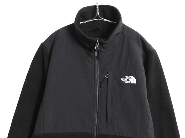 ノースフェイス デナリ ジャケット レディース L 古着 アウトドア フリース ナイロン フルジップ ジャンパー ブルゾン ハイネック ブラック