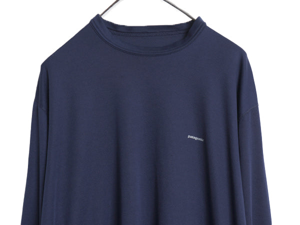 00s パタゴニア キャプリーン 長袖 Tシャツ メンズ XL / 01年製 オールド アウトドア ストレッチ アンダーシャツ ロンT 大きいサイズ 紺