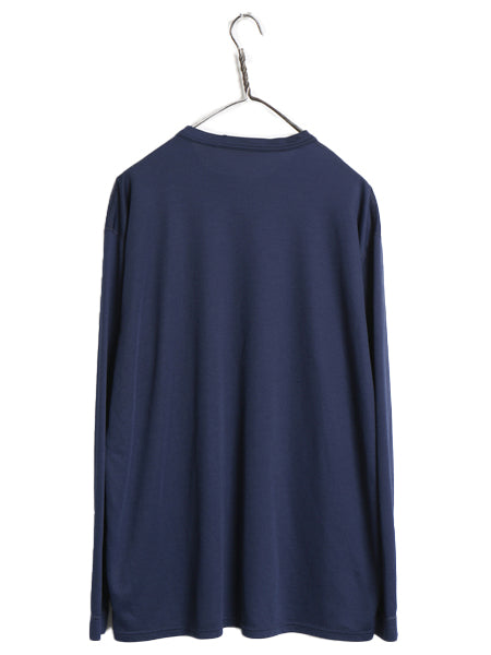 00s パタゴニア キャプリーン 長袖 Tシャツ メンズ XL / 01年製 オールド アウトドア ストレッチ アンダーシャツ ロンT 大きいサイズ 紺