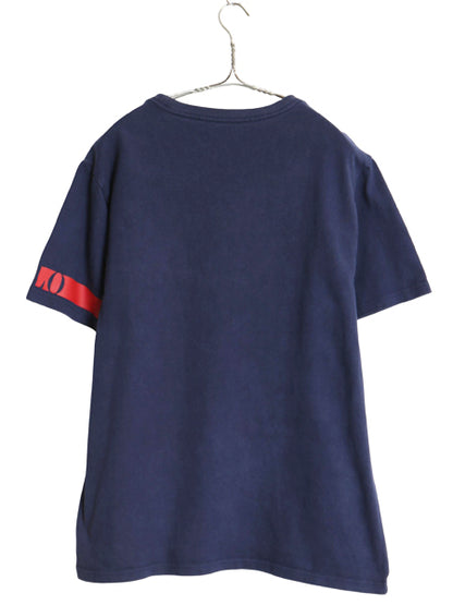 ポロ ラルフローレン 半袖 Tシャツ ボーイズ XL メンズ M 程/ カットソー ヘビーウェイト コットン 袖 プリント ワンポイント ポニー 刺繍