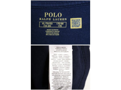 ポロ ラルフローレン 半袖 Tシャツ ボーイズ XL メンズ M 程/ カットソー ヘビーウェイト コットン 袖 プリント ワンポイント ポニー 刺繍