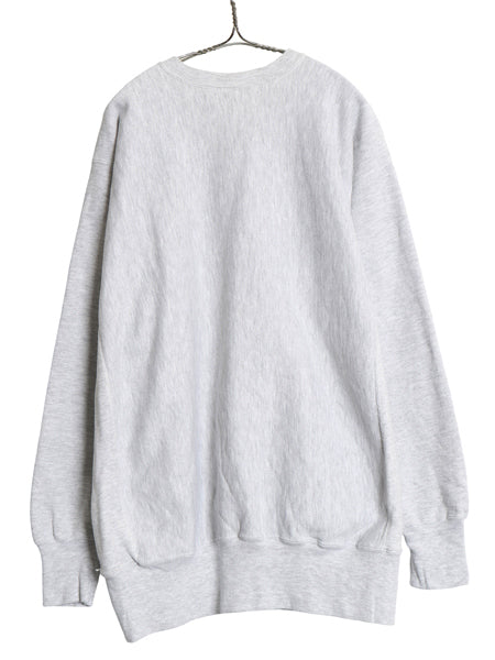 90s チャンピオン リバースウィーブ 2段 カレッジ プリント スウェット メンズ XXL / オールド トレーナー 裏起毛 大きいサイズ 目付き 灰