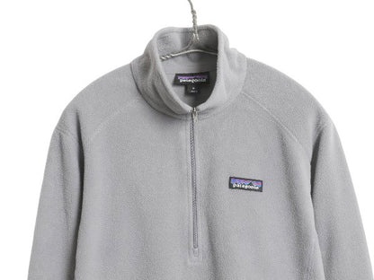 パタゴニア マイクロD ハーフジップ フリース プルオーバー レディース M / 16年製 アウトドア ロンT 長袖 Tシャツ ハイネック トップス 灰