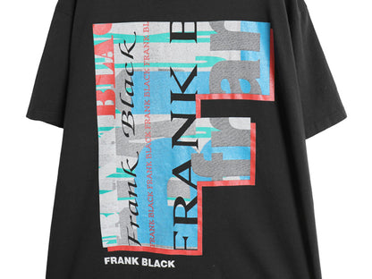 90s USA製 ★ フランクブラック イラスト プリント Tシャツ メンズ XL / オールド 当時物 ピクシーズ バンド ロック 大きいサイズ GIANT 黒