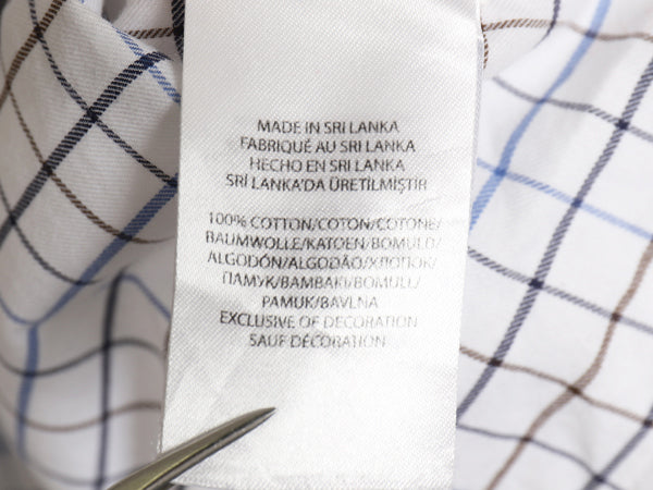 ポロ ラルフローレン チェック 長袖 シャツ メンズ L / ワイシャツ カジュアル ビジネス コットン 薄手 シンプル マルチカラー トップス 白