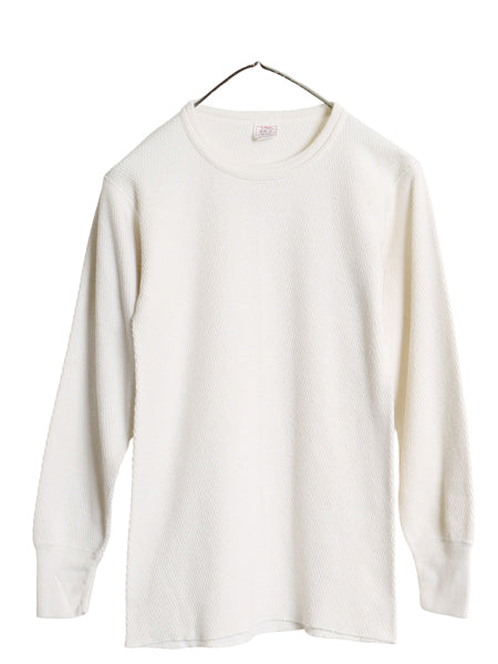 90s USA製 ジェーイーモーガン 長袖 サーマル Tシャツ M 小さめ メンズ レディース S 程/ オールド クルーネック アンダーシャツ ワッフル