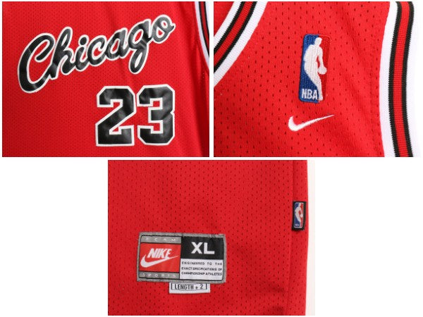 00s ブルズ メッシュ タンクトップ メンズ XL / オールド NBA オフィシャル ナイキ マイケル ジョーダン ユニフォーム 重ね着 大きいサイズ