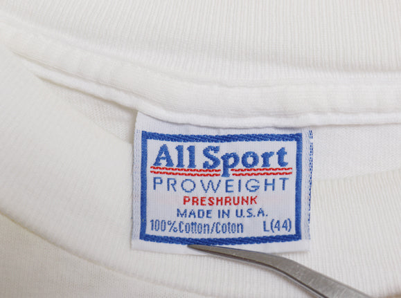 90s USA製 フラワー アート イラスト プリント Tシャツ メンズ レディース L / オールド 花 グラフィック シングルステッチ ALL SPORT 白