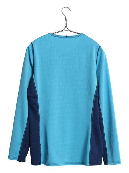 パタゴニア キャプリーン 長袖 Tシャツ レディース S 古着 15年製 アウトドア ロンT ストレッチ アンダーシャツ インナー シンプル ブルー