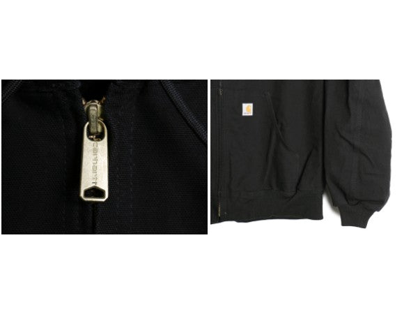 USA製 カーハート アクティブ ジャケット メンズ XL / ワーク ダック フード パーカー メッシュ ライナー ブルゾン 企業 大きいサイズ 黒