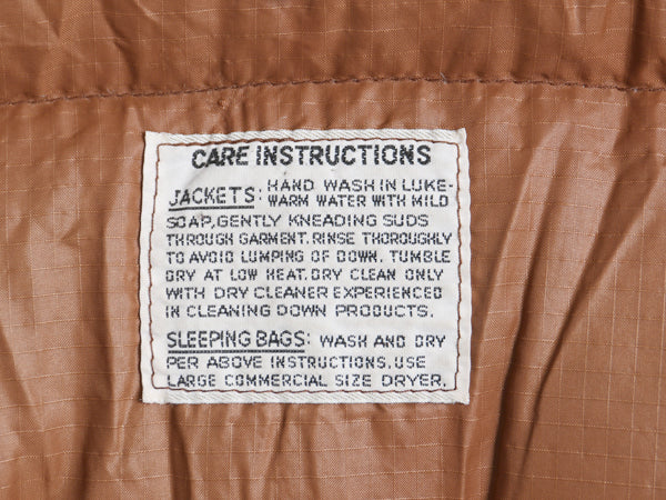 80s USA製 ノースフェイス ダウン ジャケット メンズ XL 茶タグ ヴィンテージ アウトドア フルジップ ジャンパー ハイネック 大きいサイズ