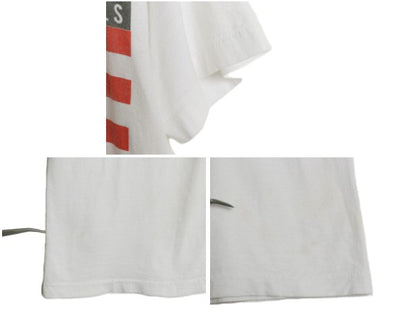 80s USA製 ローリング ストーンズ ツアー イラスト プリント Tシャツ メンズ L 小さめ S ヴィンテージ 当時物 バンド リップタン ロック 白