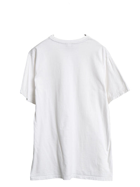 00s ナイキ スモール スウッシュ 刺繍 半袖 Tシャツ メンズ L / オールド ワンポイント ヘビーウェイト コットン カットソー シンプル 白 