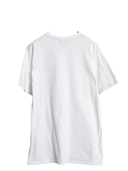 00s ナイキ スモール スウッシュ 刺繍 半袖 Tシャツ メンズ L / オールド ワンポイント ヘビーウェイト コットン カットソー シンプル 白 