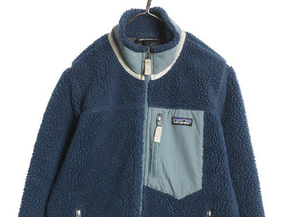 パタゴニア クラシック レトロX ジャケット レディース S / 古着 18年製 ボア パイル フリース フルジップ ハイネック ブルゾン アウトドア