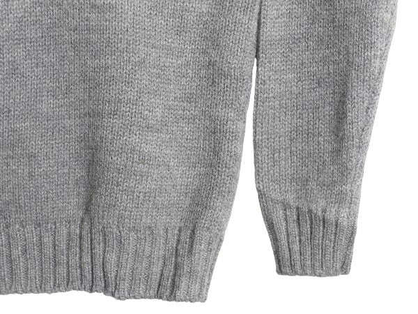 90s カルバンクライン タートルネック ウール ニット セーター レディース S / 古着 オールド 長袖ニット ハイネック 無地 シンプル グレー