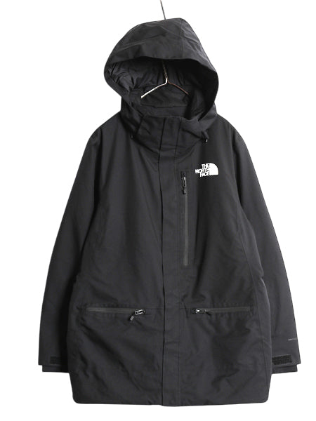 US企画 ノースフェイス DryVent 中綿 マウンテンパーカー ジャケット レディース XL メンズ L / ナイロン マンパ ブルゾン 大きいサイズ 黒