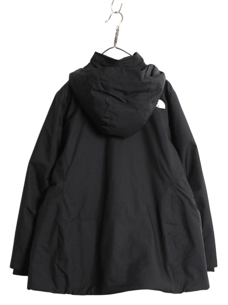 US企画 ノースフェイス DryVent 中綿 マウンテンパーカー ジャケット レディース XL メンズ L / ナイロン マンパ ブルゾン 大きいサイズ 黒