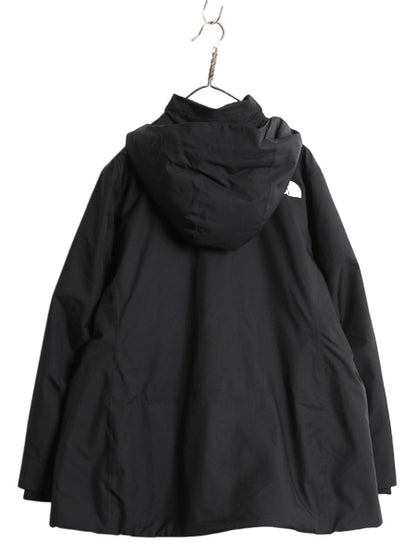 US企画 ノースフェイス DryVent 中綿 マウンテンパーカー ジャケット レディース XL メンズ L / ナイロン マンパ ブルゾン 大きいサイズ 黒
