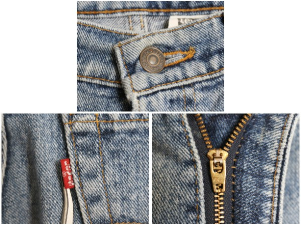 90s USA製 リーバイス 554 デニム パンツ メンズ 34 32 / オールド ルーズ テーパード  ジーンズ ジーパン ヒゲ アタリ ボトムス 5ポケット