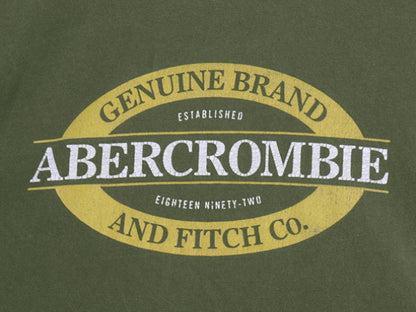 90s 00s Abercrombie&Fitch プリント 長袖 Tシャツ メンズ XL / オールド ヘビーウェイト カットソー ロングスリーブ カーキ 大きいサイズ