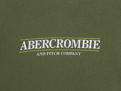 90s 00s Abercrombie&Fitch プリント 長袖 Tシャツ メンズ XL / オールド ヘビーウェイト カットソー ロングスリーブ カーキ 大きいサイズ