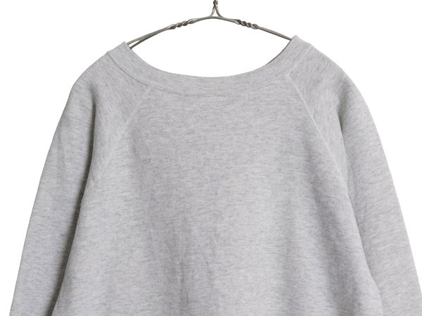 80s 90s USA製 ヘインズ 無地 スウェット メンズ レディース XXL オールド ヴィンテージ トレーナー ソリッド 裏起毛 大きいサイズ グレー