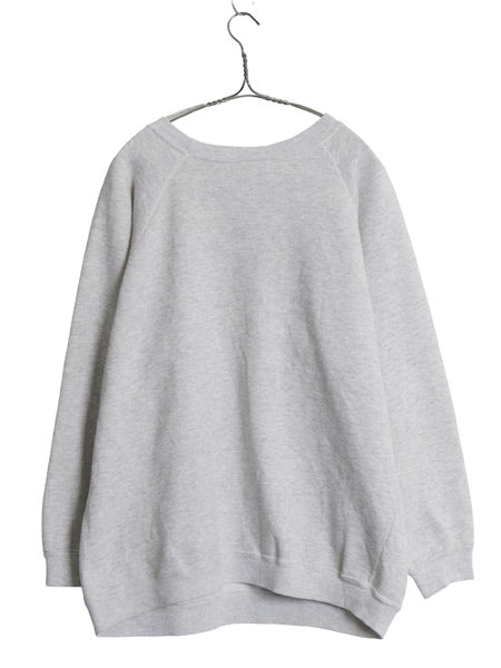 80s 90s USA製 ヘインズ 無地 スウェット メンズ レディース XXL オールド ヴィンテージ トレーナー ソリッド 裏起毛 大きいサイズ グレー