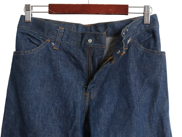 70s USA製 リーバイス ビッグE フレア デニム パンツ レディース M 程/ メンズ W31 ヴィンテージ インディゴ ベルボトム ジーンズ ジーパン