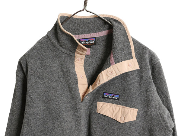 パタゴニア ライトウェイト シンチラ スナップT レディース L 18年製 フリース プルオーバー ジャケット ブルゾン アウトドア ジャンパー