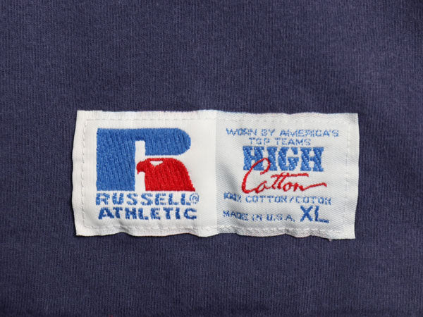 90s USA製 ラッセル 無地 ポケット付き 半袖 Tシャツ メンズ XL / オールド ヘビーウェイト 無地T ポケT ブランク カットソー 大きいサイズ