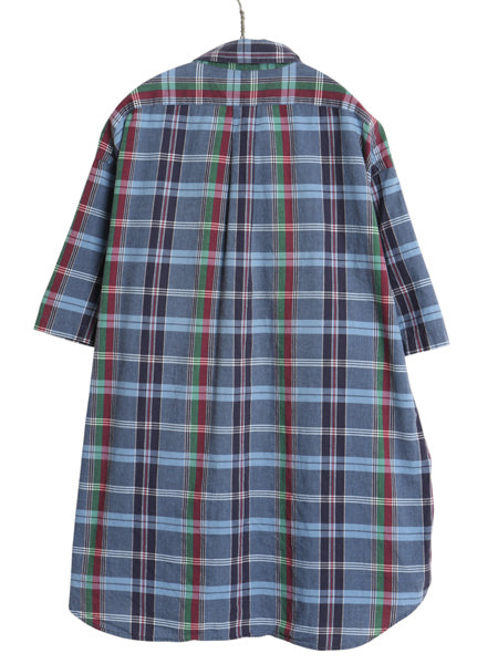 90s ラルフローレン チェック 半袖 ボタンダウン シャツ メンズ XL 古着 ポロ オールド コットン 半袖シャツ ワンポイント 大きいサイズ 