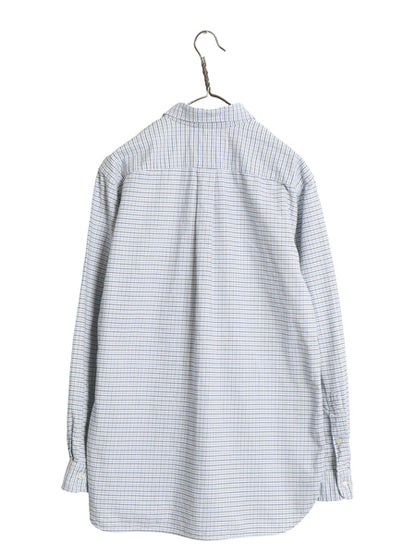 00s ラルフローレン チェック 長袖 ボタンダウン シャツ メンズ M 古着 オールド ポロ オックスフォード コットン 長袖シャツ ワイシャツ 