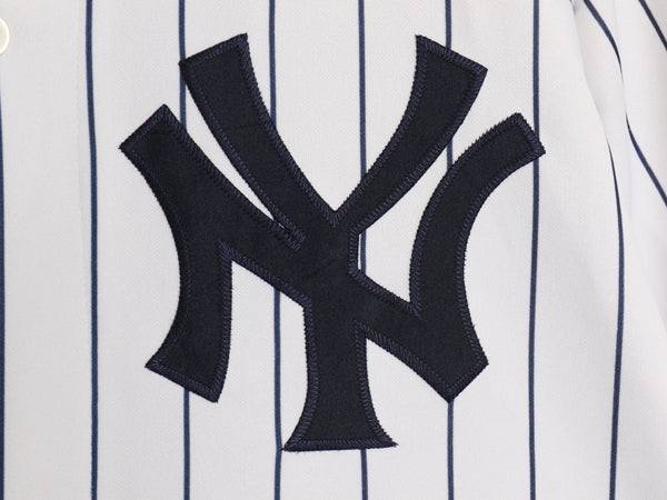 ヤンキース ベースボール シャツ メンズ XL 程/ MLB オフィシャル マジェスティック 大リーグ ユニフォーム 大きいサイズ 重ね着 ジャージ