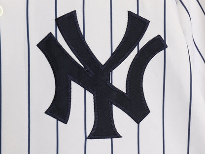 ヤンキース ベースボール シャツ メンズ XL 程/ MLB オフィシャル マジェスティック 大リーグ ユニフォーム 大きいサイズ 重ね着 ジャージ