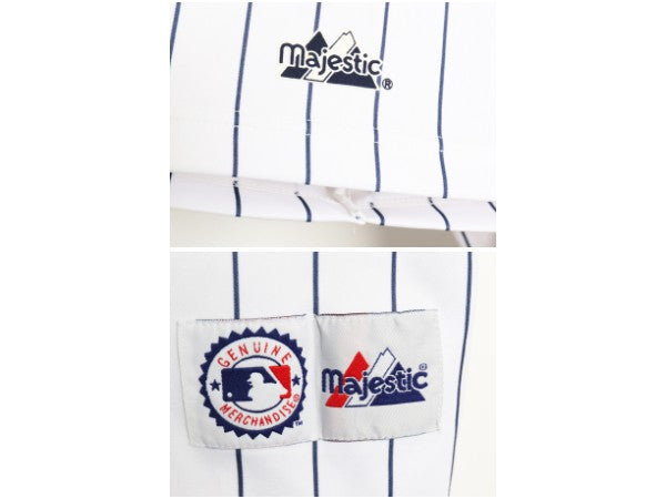 ヤンキース ベースボール シャツ メンズ XL 程/ MLB オフィシャル マジェスティック 大リーグ ユニフォーム 大きいサイズ 重ね着 ジャージ