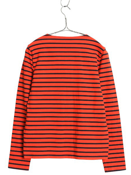 ローレン ラルフローレン ボーダー 長袖 Tシャツ レディース S / ポロ ロンT コットン ストレッチ カットソー ポケット付き ツートン ポケT