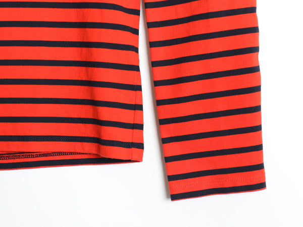 ローレン ラルフローレン ボーダー 長袖 Tシャツ レディース S / ポロ ロンT コットン ストレッチ カットソー ポケット付き ツートン ポケT