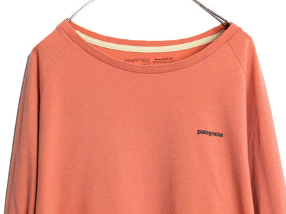 US企画 パタゴニア 両面 プリント 長袖 Tシャツ レディース XL 20年製 ロンT カットソー グラフィック アート バックプリント 大きいサイズ