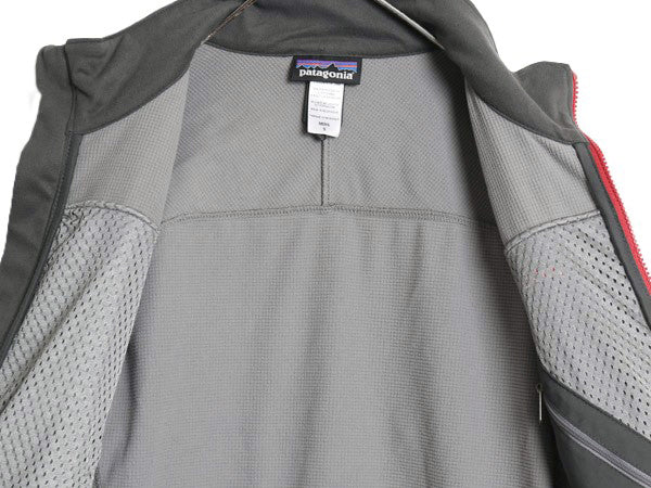 パタゴニア アズ ジャケット メンズ S / 14年製 アウトドア 裏 フリース ソフトシェル ストレッチ ブルゾン ジャンパー フルジップ グレー