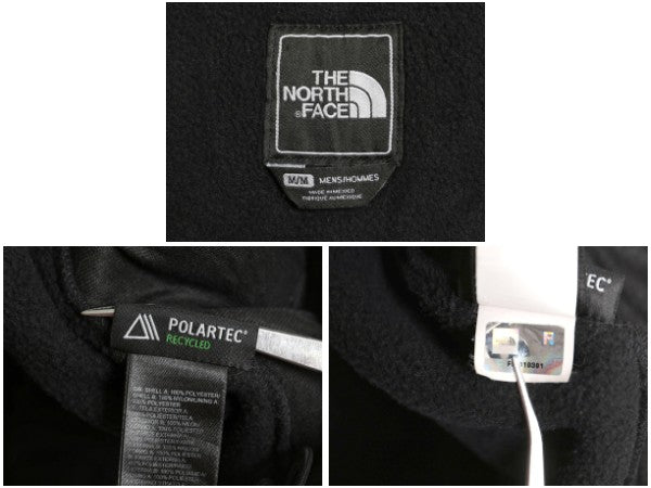 ノースフェイス デナリ ジャケット メンズ M / アウトドア フリース ナイロン ブルゾン ハイネック フルジップ アウター ブラック シンプル