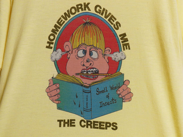 80s ★ ジョーク イラスト プリント Tシャツ メンズ 小さめ L ヴィンテージ シングルステッチ アート イラスト グラフィック キャラクター