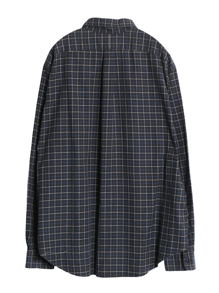 00s ラルフローレン チェック 長袖 ボタンダウン シャツ メンズ XL / オールド ポロ CLASSIC FIT コットン ワンポイント 大きいサイズ 黒