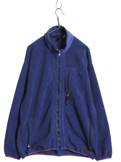 90s USA製 パタゴニア シンチラ ジャケット メンズ XL / 名作 97年代 オールド フリース フルジップ ブルゾン ジャンパー 大きいサイズ 青