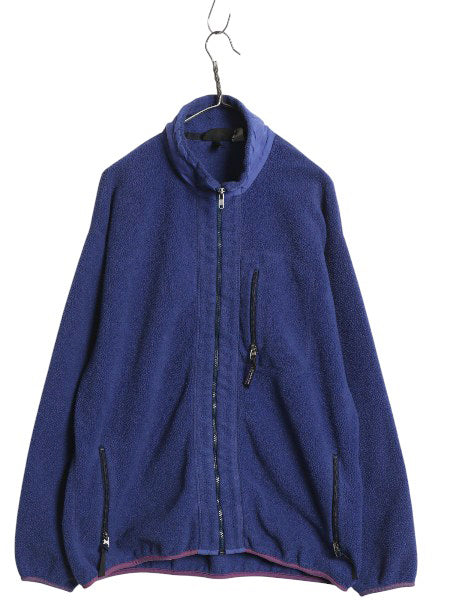 90s USA製 パタゴニア シンチラ ジャケット メンズ XL / 名作 97年代 オールド フリース フルジップ ブルゾン ジャンパー 大きいサイズ 青